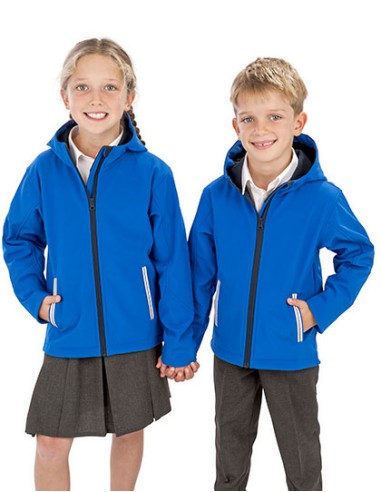 R-R224J-Junior TX Performance Hooded Soft Shell Jacket